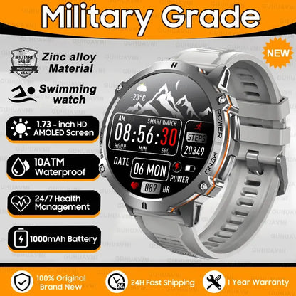 Smartwatch militare GPS AMOLED 1100mAh impermeabile 10ATM