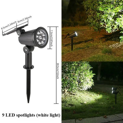 faretti solari a LED faretti impermeabili per esterni luci solari da giardino illuminazione paesaggistica decorazione percorso lampada da prato