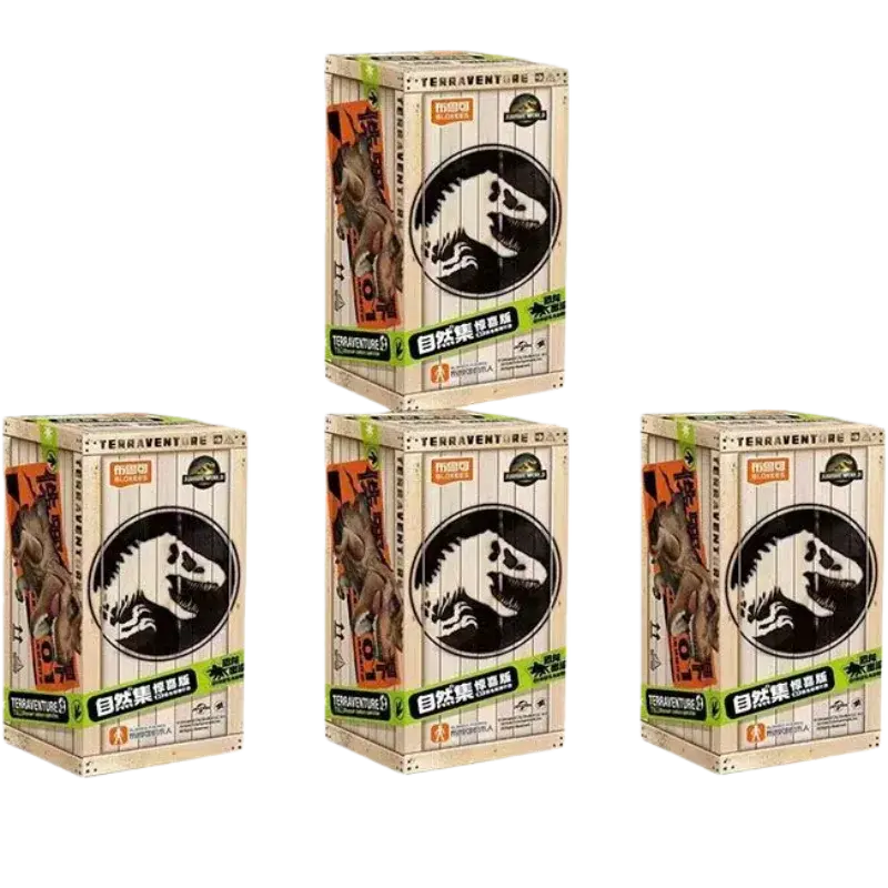 BLOKEES Building Block Man Set naturale -Jurassic Periodo Mondo Dinosauro Dinosauro Modello di assemblaggio Scatola cieca Giocattolo Regali per bambini - My Hashtag Shop