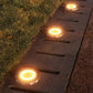 1/4/8 pezzi luci solari per esterni 8/20 LED disco lampada sotterranea faretto luce solare interrata per la decorazione del cortile del prato del giardino domestico