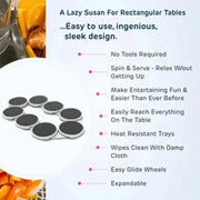 Tabletop Rotating Tray Portable Rotating Tray Simple Folding Tray Home Food Collection Fashionable Minimalist Home Food Tray HASHTAG