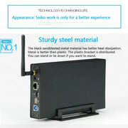 Custodia SSD HDD portatile da 3.5 ''portatile USB3.0 Rj45 Ethernet NAS Network Streaming Server Storage per custodia HASHTAG