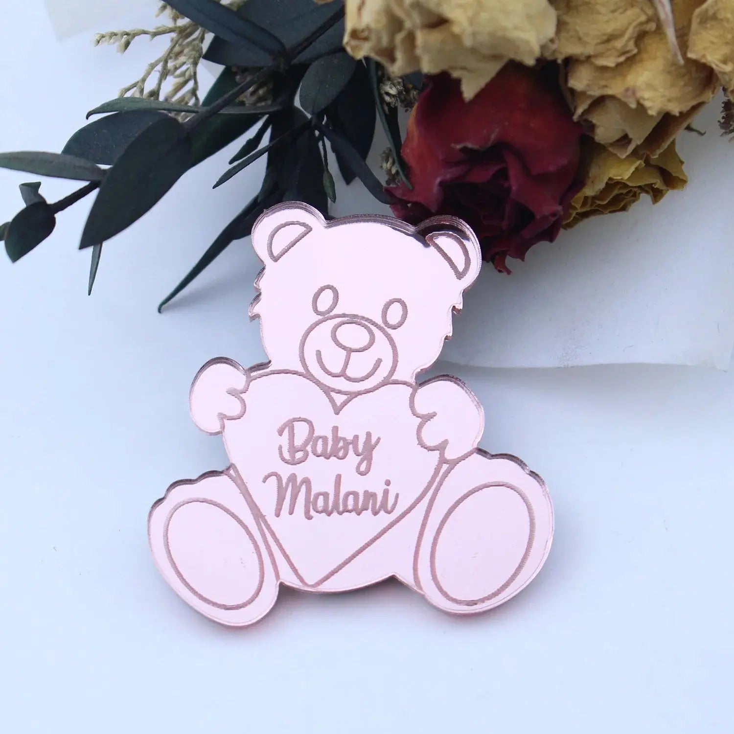 Personalized Engraved Gold Teddy Bear Tags. Liebe - Making Life Easier
