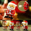 3 sets of wind-up Christmas gifts for the holiday season: moving Santa Claus, snowman and a reindeer in your hands. HASHTAG