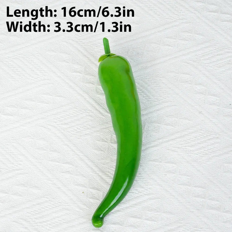 Artificial PE Pepper green simulated vegetables fruit model party. Liebe - Making Life Easier