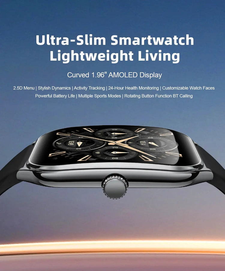 Nuovo Ultra Sottile smartwatch  "AMOLED 360*360 HD Pixel Display Always Show Time Promemoria Chiamata Smartwatch Delle Signore Per huawei - My Hashtag Shop
