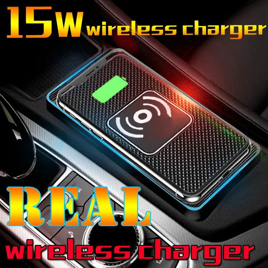 Caricatore per auto wireless Tappetino di ricarica 15w Caricatore rapido Qi antiscivolo per caricatore per telefono wireless per auto per Android per IPhone 11/12/13/14 - My Hashtag Shop