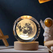 NEW Christmas Birthday Gifts6 Crystal Ball Planet Night Light Laser Solar System Globe Astronomy Festival Gifts Desktop Decoration HASHTAG