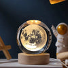 NEW Christmas Birthday Gifts6 Crystal Ball Planet Night Light Laser Solar System Globe Astronomy Festival Gifts Desktop Decoration HASHTAG