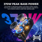 W-KING T12 Tragbare Bluetooth-sprecher-Box con suono MAX Pro da 370 W, Lichtshow, CSB, Bass Boost, Rollen e Teleskopgriff - My Hashtag Shop