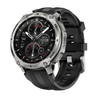 KOSPET Tank T4 Smartwatch robusto da uomo con archiviazione da 32 GB GPS Mappe offline 10 ATM Frequenza cardiaca impermeabile Immersioni Sci Escursionismo