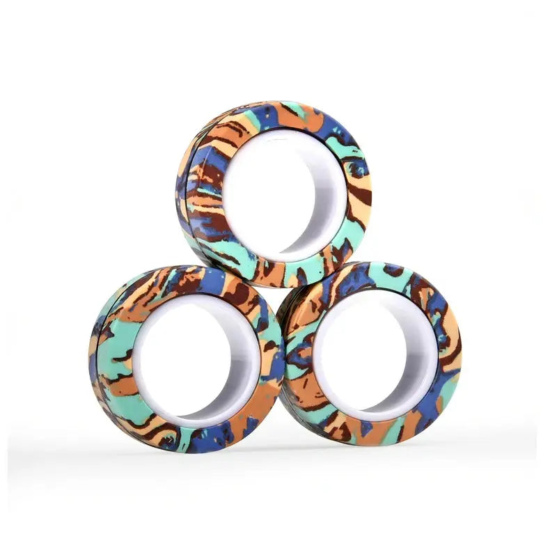 Anelli magnetici per dita Set di giocattoli colorati - My Hashtag Shop