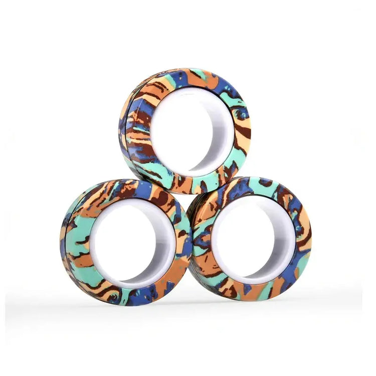 Anelli magnetici per dita Set di giocattoli colorati - My Hashtag Shop