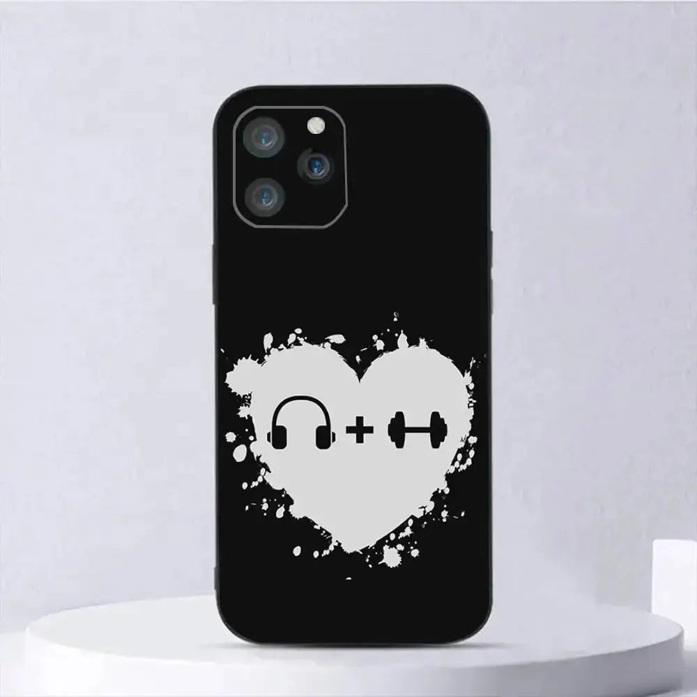 Bodybuilding Palestra Fitness Cassa Del Telefono Del Silicone Morbido Per IPhone 17 Air 16 15 14 13 12 11 Plus Pro Max Plus - My Hashtag Shop
