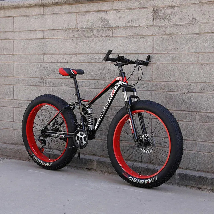 Mountain bike per adulti fuoristrada Beach4.0Pneumatico grande Doppia assorbimento degli urti Bicicletta a velocità variabile per studenti e studentesse - My Hashtag Shop