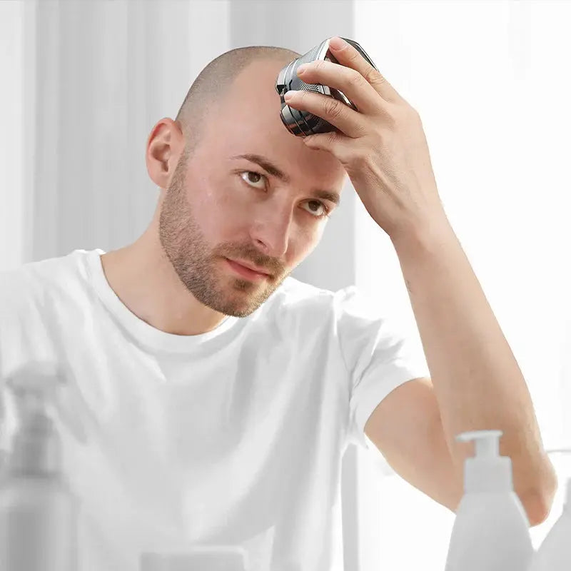 NNEOBA 6D Electric Head And Face Shaver Rechargeable Cordless for Men Blue-3