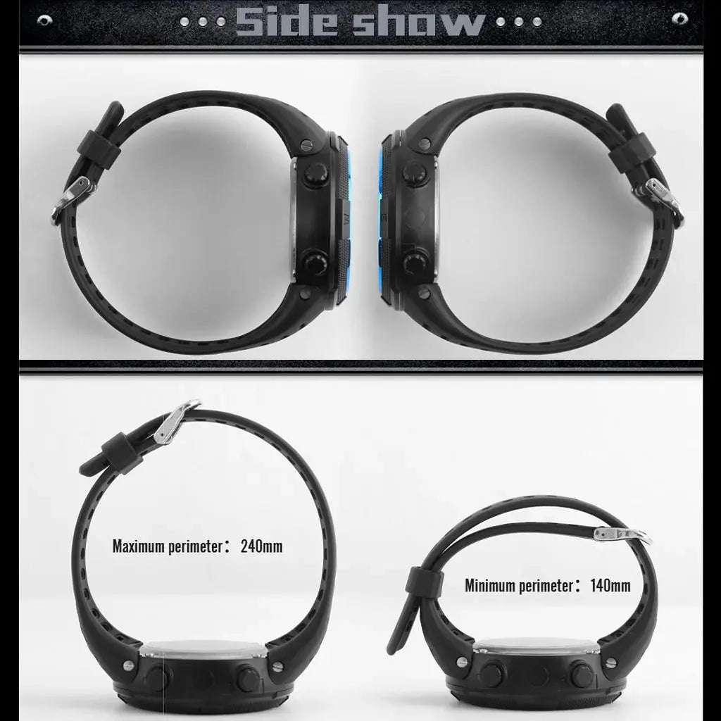 Orologio elettronico da uomo Orologi sportivi militari Orologio da polso digitale multifunzione luminoso a LED per uomo, bambino, ragazzo, studente, adolescente - My Hashtag Shop