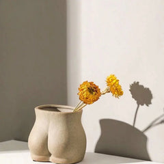 Vaso in ceramica creativo Decorazioni per la casa retrò Elegante vaso da fiori da tavolo Decorazione della stanza Decorazione della tavola del soggiorno e accessori HASHTAG