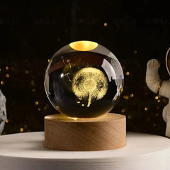 NEW Christmas Birthday Gifts6 Crystal Ball Planet Night Light Laser Solar System Globe Astronomy Festival Gifts Desktop Decoration HASHTAG
