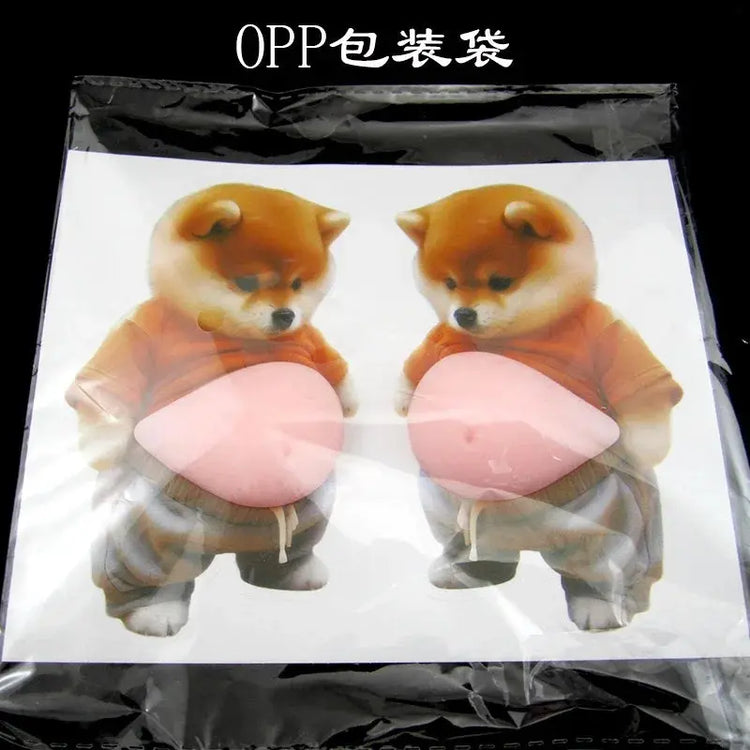 Pancia di Cane Adesivo Carino Paffuto Shiba Inu Cucciolo - My Hashtag Shop