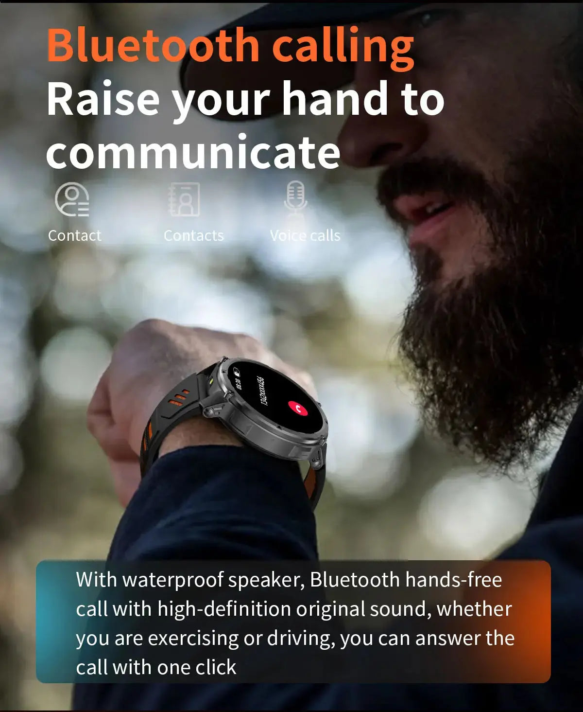 Nuovo T-REX3 Ultra 1100mAh Batteria SmartWatch 10ATM GPS impermeabile Bussola Torcia 1.7 "AMOLED HD Chiamata Sport Smart Watch da uomo - My Hashtag Shop
