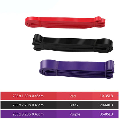 Fasce di resistenza per trazioni in gomma fitness, espansore di potenza Yoga Crossfit sospeso, 41" 208 cm - My Hashtag Shop