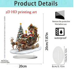 Christmas gifts Series Home Desktop Decoration 2D Acrylic Craft Ornament HASHTAG