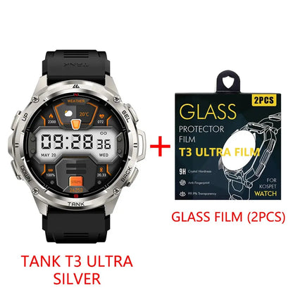 KOSPET TANK T3 Ultra GPS Smart Watch per uomo Smartwatch donna 470mAh batteria digitale Fitness AMOLED AOD orologi Bluetooth