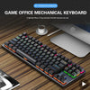 Tastiera meccanica da gioco retroilluminata Kit meccanico da gioco RGB PC tastiera cablata USB Keybord tastiera ergonomica per Computer Mini Teclado HASHTAG