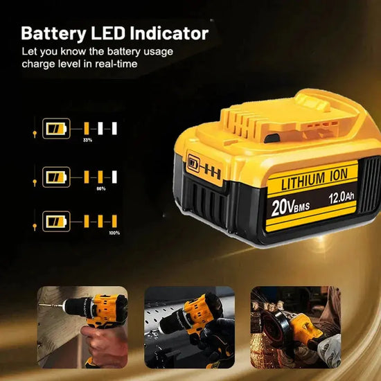 Batteria DEWALT 20v/60V DCB606 DCB609 DCB182 DCB205 DCB206 DCB209 utensile elettrico batteria 18V batteria 6AH 9AH.