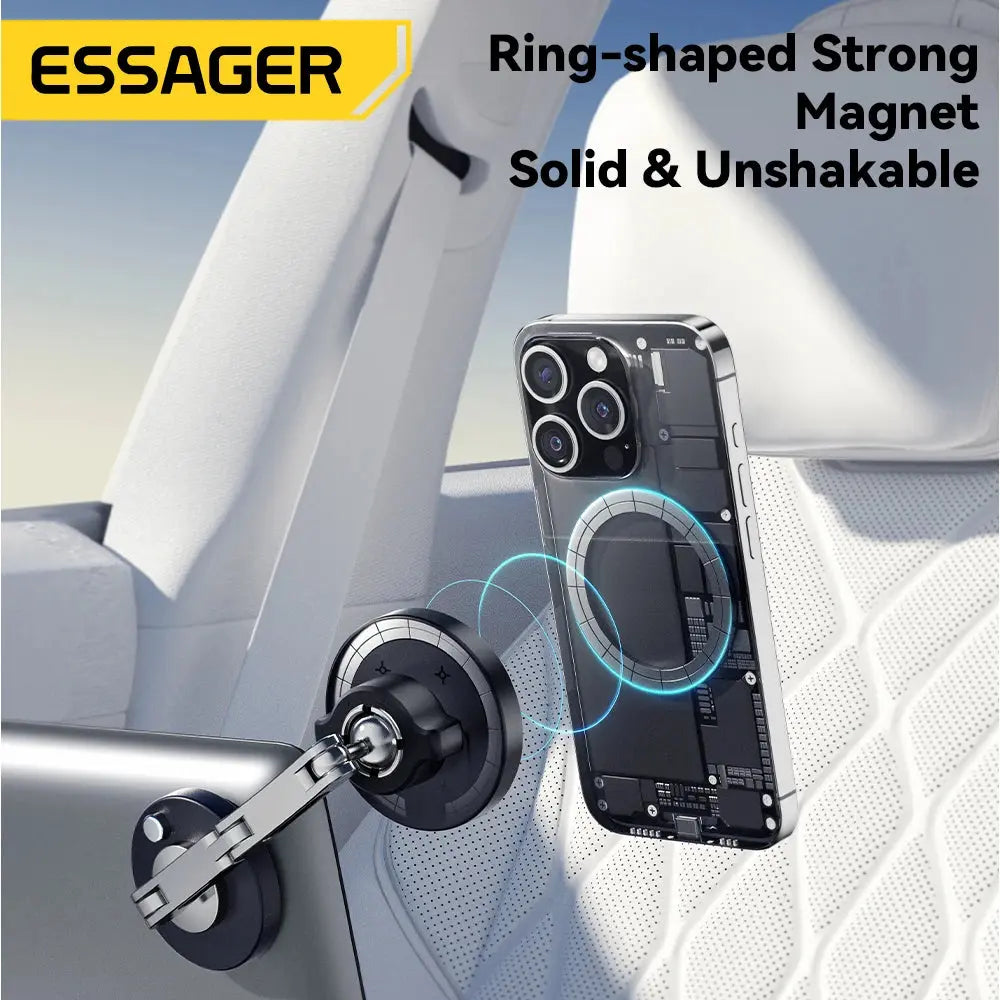 Essager Caricatore wireless magnetico Supporto per telefono per auto 15W Ricarica rapida Supporto per incollare facile per Magsafe iPhone 15 14 13 Pro Max - My Hashtag Shop