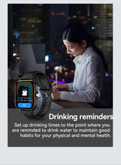 LAXASFIT 2025 Nuovo Smart Watch per uomo Donna Regalo Full Touch Screen Sport Fitness Orologio Chiamata Bluetooth Smartwatch digitale HASHTAG