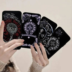 Custodia per telefono classica di lusso C-ChromeS H-Heart Custodia per telefono per Iphone 17 Air 16 15 14 13 12 11 Pro Max 16 15 14 Plus Custodia morbida in TPU HASHTAG