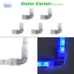 Connettore per luci a nastro RGB a 4 pin per IP20 IP65 5050 3528 Connettori per strisce luminose a filo da 10 mm Morsetto di fissaggio Collegamento rapido