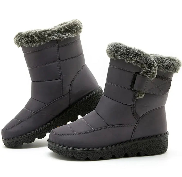 Woman Winter Boots Ankle Low Heels Botas Mujer Waterproof Snow Boots Liebe - Making Life Easier