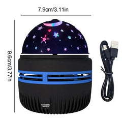 Luci notturne a LED per cielo stellato Lampada per proiettore USB Palla magica Stella lunare Luci natalizie Decorazioni per l'atmosfera della stanza di casa HASHTAG