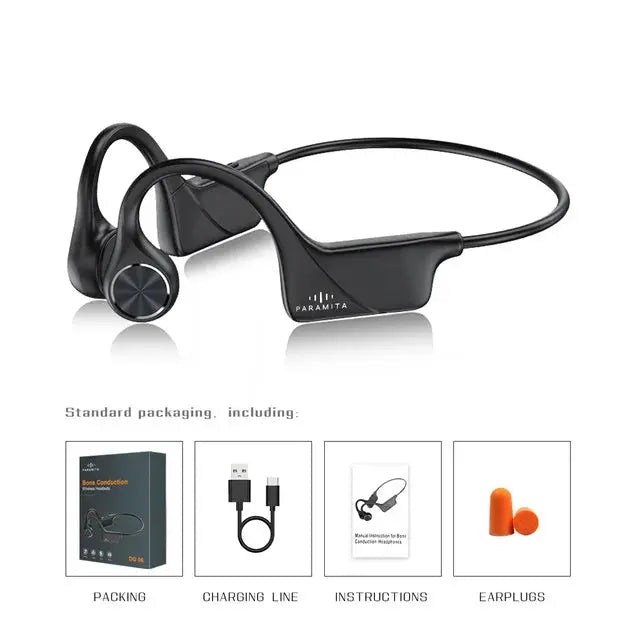 Cuffie Bluetooth a conduzione ossea reale Auricolari wireless IPX6 Cuffie impermeabili con microfono per allenamenti Guida Sport - My Hashtag Shop