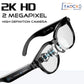 Occhiali Smart AI 2026 per Uomo e Donna, Fotocamera HD 200W, Video 1080P, Assistente Vocale AI, Traduzione, Riproduzione Musicale, Torcia LED HASHTAG