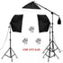 SH Kit di illuminazione Fotografia 50x70CM Softbox Sistema di illuminazione professionale con lampadine fotografiche E27 Attrezzatura per studio fotografico - My Hashtag Shop