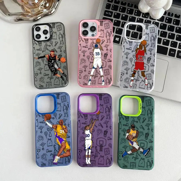 Custodia per telefono Cool Basketball Star per iPhone 16 15 Pro Max 13 12 11 Pro 14ProMax 16Plus XS Max XR SE 16e shell - My Hashtag Shop