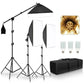 SH Kit di illuminazione Fotografia 50x70CM Softbox Sistema di illuminazione professionale con lampadine fotografiche E27 Attrezzatura per studio fotografico - My Hashtag Shop