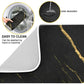 Absorbent Dish Drying Mat for Kitchen Counter with Hanging Loop Black Marble Gold - HASHTAG