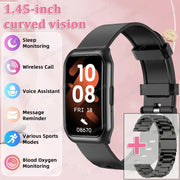 Nuovo braccialetto fitness tracker intelligente con schermo a colori Monitoraggio della salute della frequenza cardiaca Esercizio Conteggio dei passi Fascia intelligente sportiva fitness HASHTAG