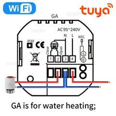Termostati intelligenti Tuya programmabili per caldaie a gas, valvole dell'acqua e pavimenti elettrici con controllo remoto WiFi, compatibili con controllo vocale di Alexa, Google e Yandex. HASHTAG