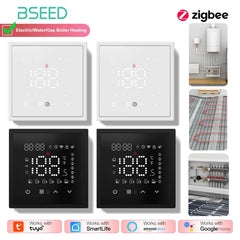 BSEED Zigbee Caldaia Elettrica/Acqua/Gas Riscaldamento a Pavimento Sensore Touch Termostati Intelligenti Tuya Vita Intelligente Alexa Controllo Telaio in Plastica HASHTAG