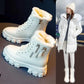 Booties 2025 Autumn Winter High-Top Cotton Shoes Liebe - Making Life Easier