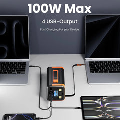 Power Bank 50000mAh 100W PD PPS Ricarica super veloce Batteria di ricambio portatile Tipo-C Cavo retrattile Powerbank per telefono portatile HASHTAG