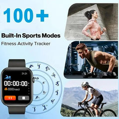 2025 Nuovo Smartwatch per uomo Android IOS Telefono 1.73 "Schermo Bluetooth Chiamata Monitoraggio della pressione dell'ossigeno nel sangue Smart Watch da donna HASHTAG