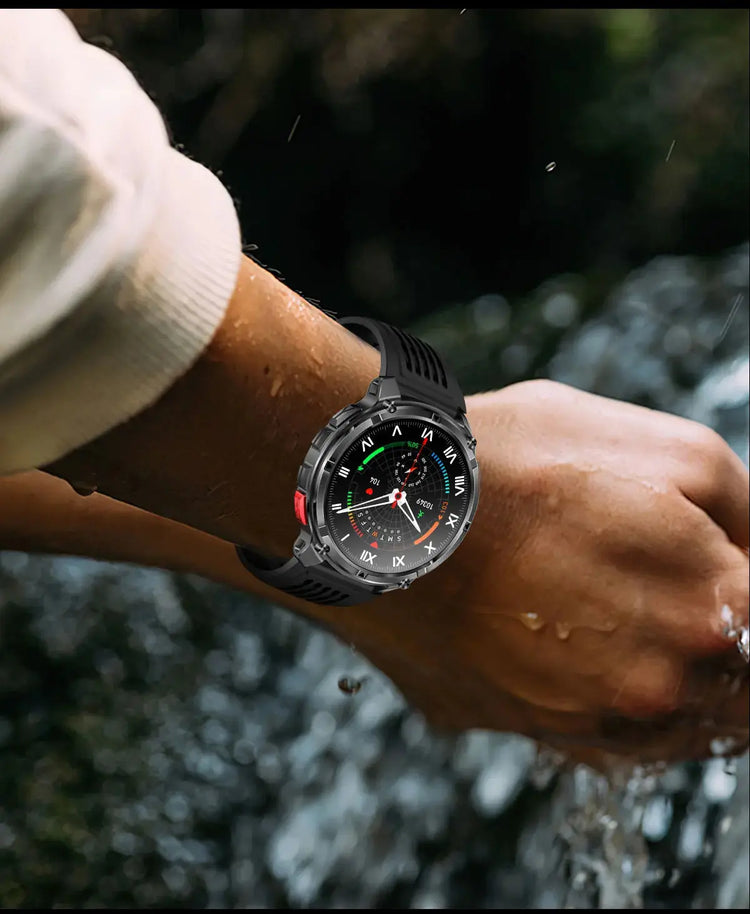 Nuovo T-REX3 Ultra 1100mAh Batteria SmartWatch 10ATM GPS impermeabile Bussola Torcia 1.7 "AMOLED HD Chiamata Sport Smart Watch da uomo - My Hashtag Shop