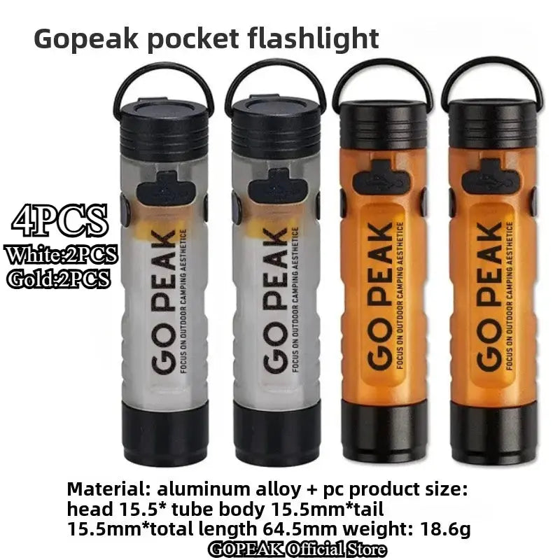 Mini Torcia Elettrica Chiave Esterna Clip Cap Ambient Led Lunga Resistenza Disastro Sollievo Emergenza 5050 Piccola Luce - My Hashtag Shop